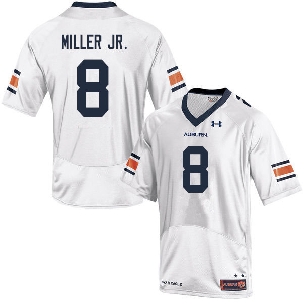 Men's Auburn Tigers #8 Coynis Miller Jr. White 2019 College Stitched Football Jersey